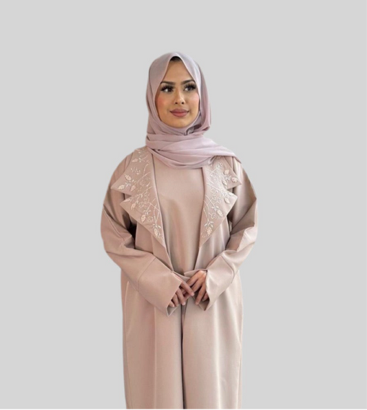 Embellished/ Embroidered Blazer Abaya Nala